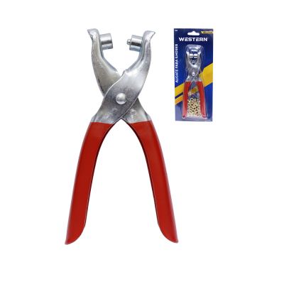 ALICATE PARA ILHOS VERMELHO 5" COM 90 ILHOSES