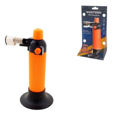 MACARICO PORTATIL RECARREGAVEL A GAS BUTANO 16CM