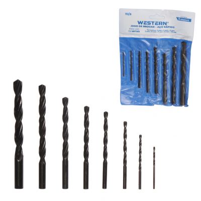BROCA ACO RAPIDO 2 A 10MM 8 PECAS