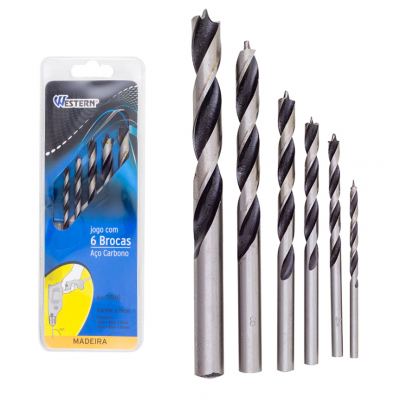 JOGO 6 BROCAS PARA MADEIRA 3 A 10MM