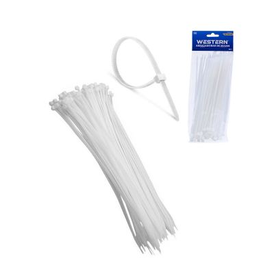 ABRACADEIRA DE NYLON BRANCA 3,6X200MM 100 PECAS