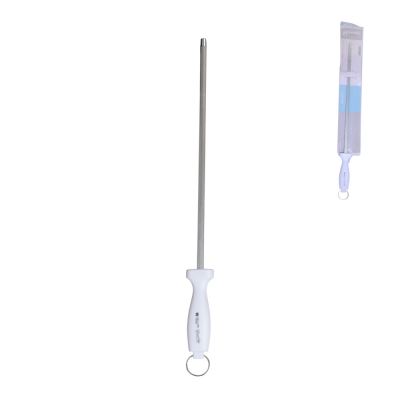 CHAIRA DE ACO CARBONO COM CABO DE PLASTICO BRANCO GRAND CHEF 12"