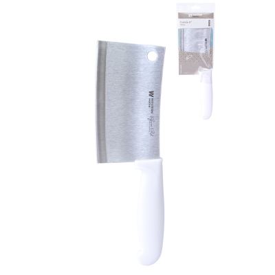 CUTELO DE INOX COM CABO DE PLASTICO BRANCO GRAND CHEF 6"