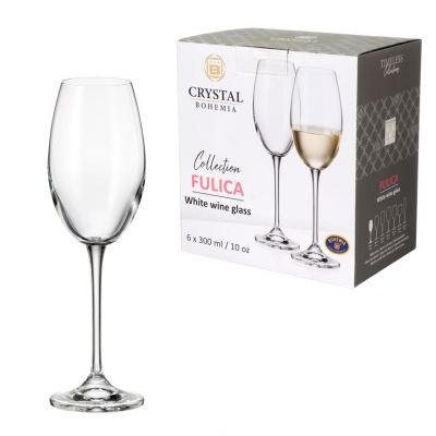 TACA BRANCO FULICA 300ML 6PC