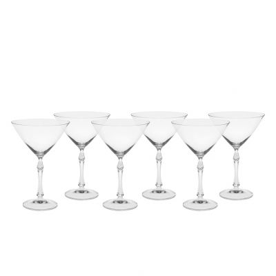 TACA MARTINI DE CRISTAL PARUS 280ML 6 PECAS