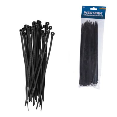 ABRACADEIRA PRETA 3,6X250MM 100 PECAS