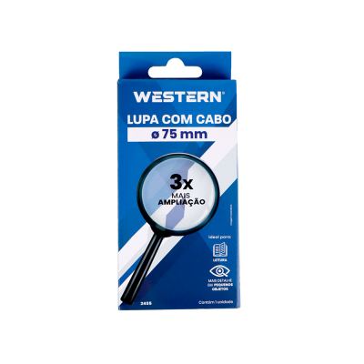 LUPA COM CABO 3X AUMENTO 75MM