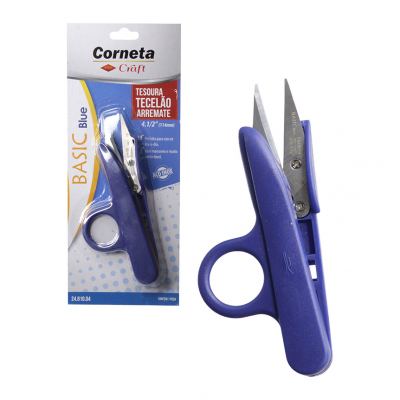 TESOURA TECELAO ARREMATE BASIC BLUE 4 1/2"