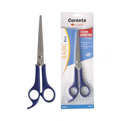 TESOURA BASIC BLUE BARBEIRO 7"