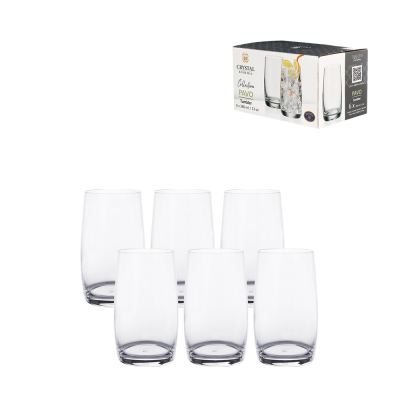 COPO LONG DRINK DE CRISTAL IDEAL FOR YOUR HOME 380ML 6 PECAS