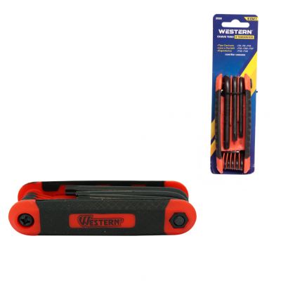 CHAVES TORX DOBRAVEL COM FURO 8 PECAS