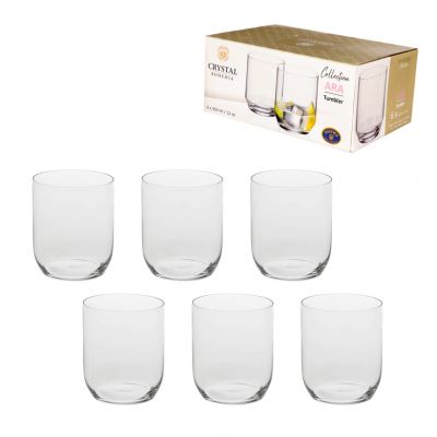 COPO BAIXO DE CRISTAL ARA INES 350ML 6 PECAS