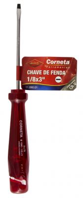 CHAVE FENDA 1/8X03 CORNETA