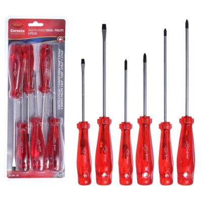 CHAVE FENDA E PHILIPS JOGO COM 6 PECAS