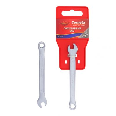 CHAVE COMB PLANA 06MM CORNETA