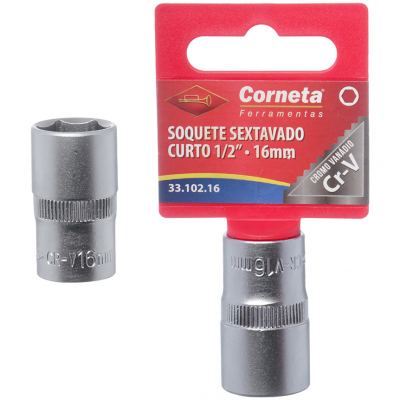 SOQUETE SEXTAVADO CRT 1/2 16MM