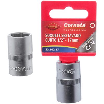 SOQUETE SEXTAVADO CRT 1/2 17MM