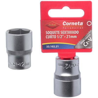 SOQUETE SEXTAVADO CRT 1/2 21MM