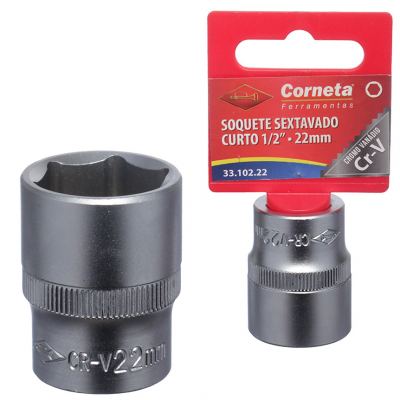 SOQUETE SEXTAVADO CRT 1/2 22MM