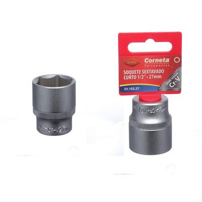 SOQUETE SEXTAVADO CRT 1/2 27MM