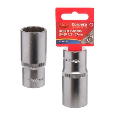 SOQUETE ESTRIADO LG 1/2 27MM