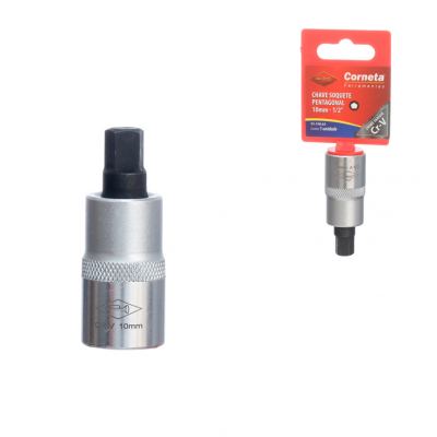 CHAVE SOQUETE PENTAGONAL 10MM 1/2" - CORNETA