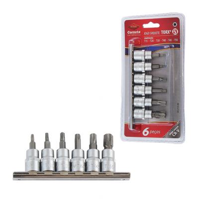 JOGO DE SOQUETE TORX 3/8" JOGO COM 6 PECAS