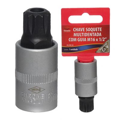 SOQUETE BITS MULTIDENTADO 1/2" M16