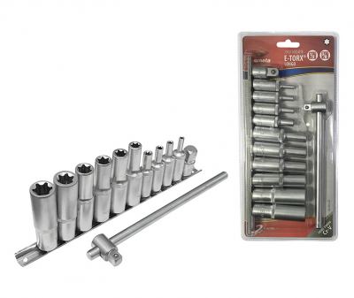 JOGO DE SOQUETE E TORX LONGO