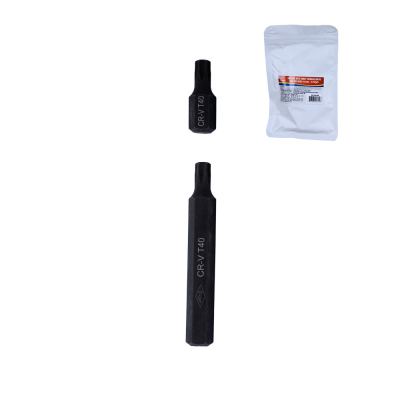 JOGO DE BITS TORX LONGO E CURTO T40 ENCAIXE 10MM 2 PECAS