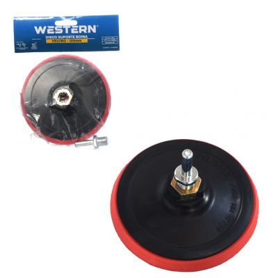 DISCO SUPORTE PARA BOINA COM VELCRO 125MM