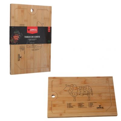 TABUA PARA CORTE DE BAMBU NATURAL 35X25CM