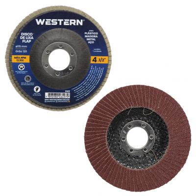 DISCO DE DESBASTE TIPO FLAP 115X22MM GRAO 120