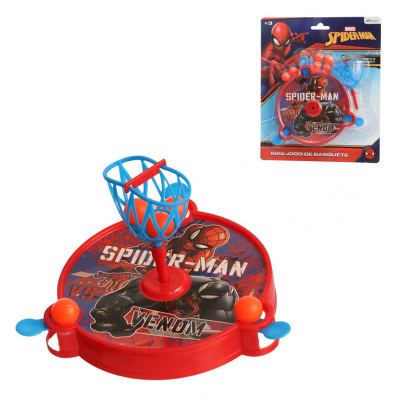MINI JOGO  DE BASQUETE COM BASE LANCADORA SPIDERMAN