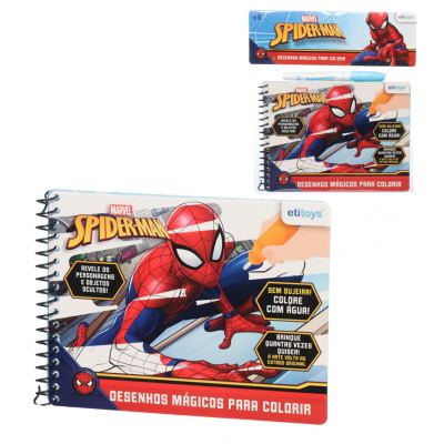 LIVRO MAGICO PARA COLORIR SPIDERMAN