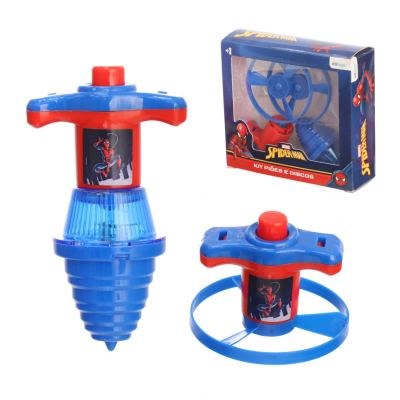 KIT PIOES E DISCOS SPIDERMAN