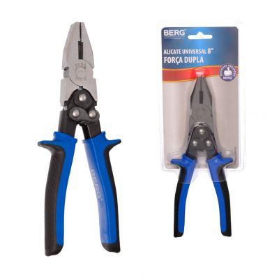 ALICATE UNIVERSAL FORCA DUPLA BERG 8"