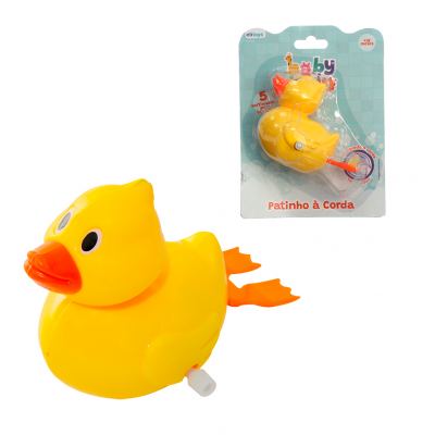 BRINQUEDO PARA BANHO A CORDA PATO 12CM