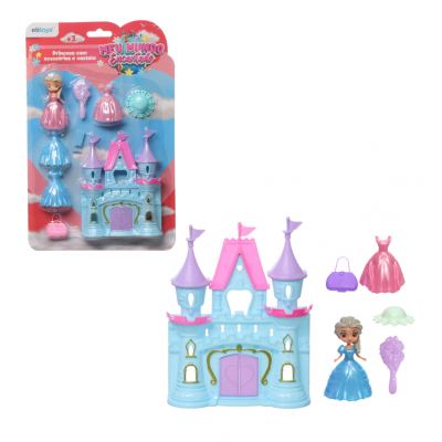 PRINCESA COM ACESSORIOS E CASTELO