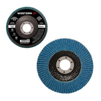DISCO DE DESBASTE FLAP EM ZIRCONIO 115 X 22MM GRAO 60