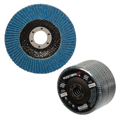 DISCO DE DESBASTE TIPO FLAP EM ZIRCONIO 115 X 22MM GRAO 120
