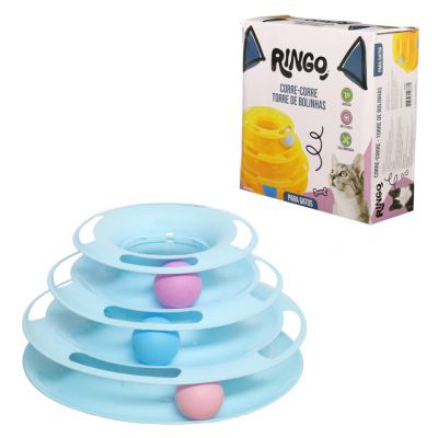 BRINQUEDO PARA GATO CORRE-CORRE BOLINHA 24,5CM