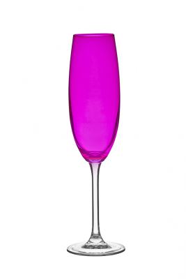 TACA PARA CHAMPANHE DE CRISTAL GASTRO LILAS 220ML 6 PECAS
