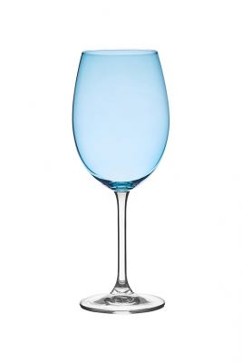 TACA PARA VINHO TINTO DE CRISTAL GASTRO AZUL CLARO 450ML 6 PECAS