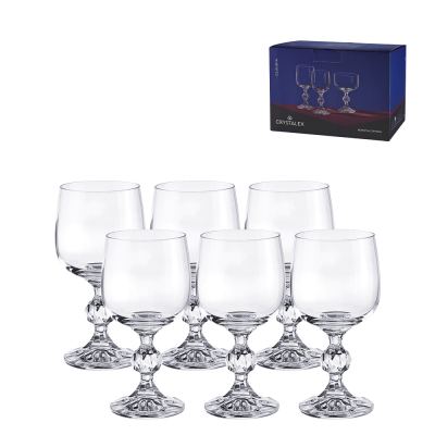 TACA PARA VINHO BRANCO DE CRISTAL KLAUDIE 190ML 6 PECAS