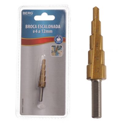 BROCA ESCALONADA BERG 4 A 12MM