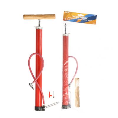 BOMBA DE AR MANUAL PARA INFLAR VERMELHA 48CM