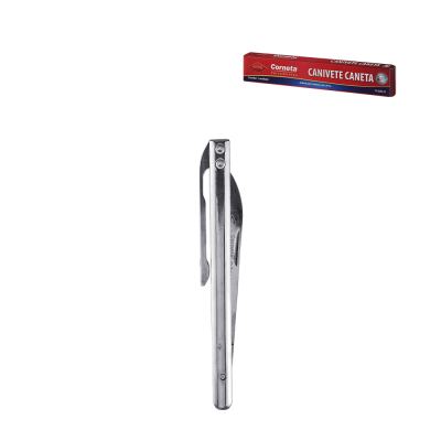 CANIVETE ACO INOX CANETA BOX 18CM