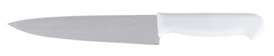 FACA PARA CARNE DE INOX COM CABO BRANCO PREMIUM 7"