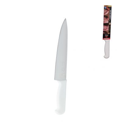 FACA PARA CARNE DE INOX COM CABO BRANCO PREMIUM 8"